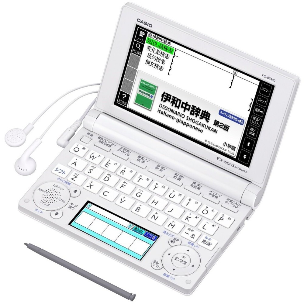 CASIO EX-word XD-B7400 Japanese Italian English Electronic Dictionary
