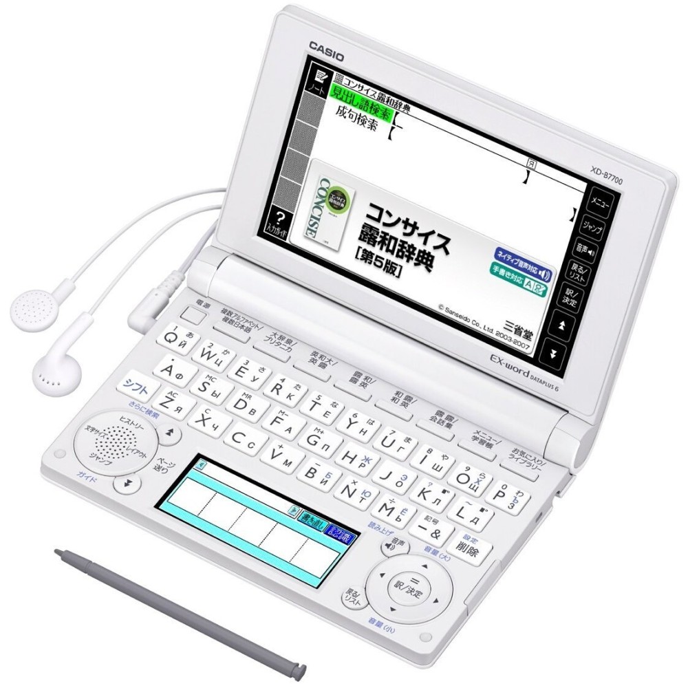 CASIO EX-word XD-B7700 Japanese Russian English Electronic Dictionary